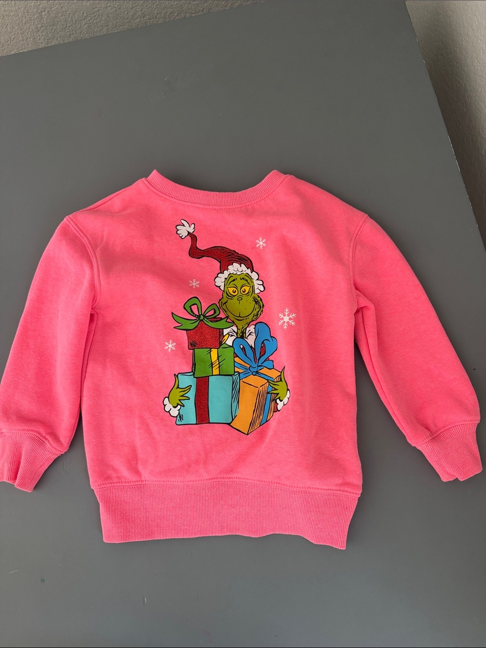Carter's Bright Pink Grinch Graphic Sweatshirt
